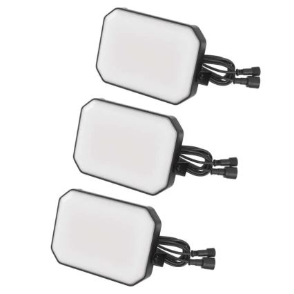 SADA 3x LED RGBIC Stmívatelný venkovní reflektor GoSmart LED/14W/230V 3000-6500K IP65 Wi-Fi Tuya