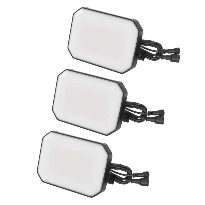 SADA 3x LED RGBIC Stmívatelný venkovní reflektor GoSmart LED/14W/230V 3000-6500K IP65 Wi-Fi Tuya