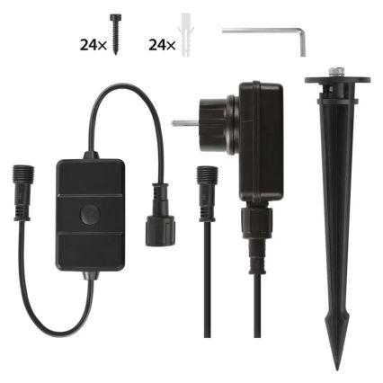 SADA 3x LED RGBIC Stmívatelný venkovní reflektor GoSmart LED/14W/230V 3000-6500K IP65 Wi-Fi Tuya
