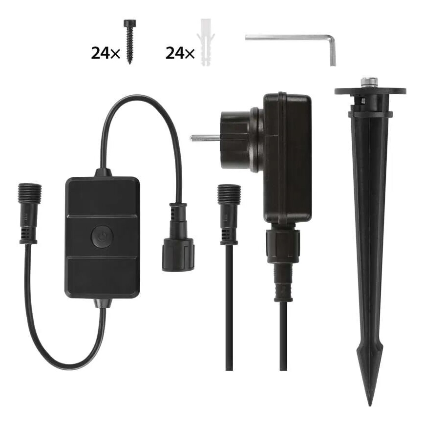 SADA 3x LED RGBIC Stmívatelný venkovní reflektor GoSmart LED/14W/230V 3000-6500K IP65 Wi-Fi Tuya