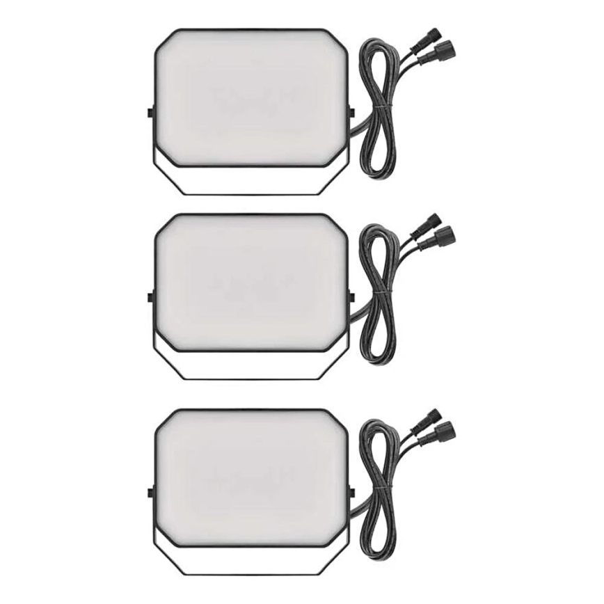 SADA 3x LED RGBIC Stmívatelný venkovní reflektor GoSmart LED/14W/230V 3000-6500K IP65 Wi-Fi Tuya