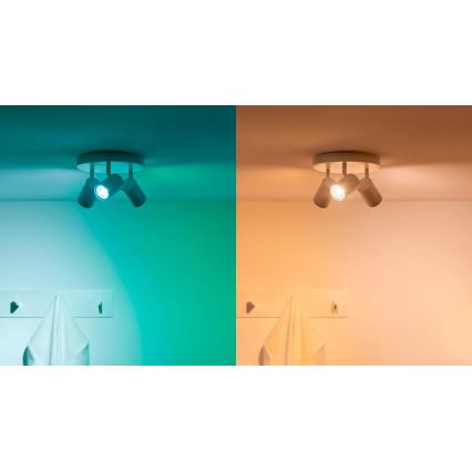 SADA 3x LED RGBW Stmívatelná žárovka PAR16 GU10/4,7W/230V 2200-6500K Wi-Fi - WiZ