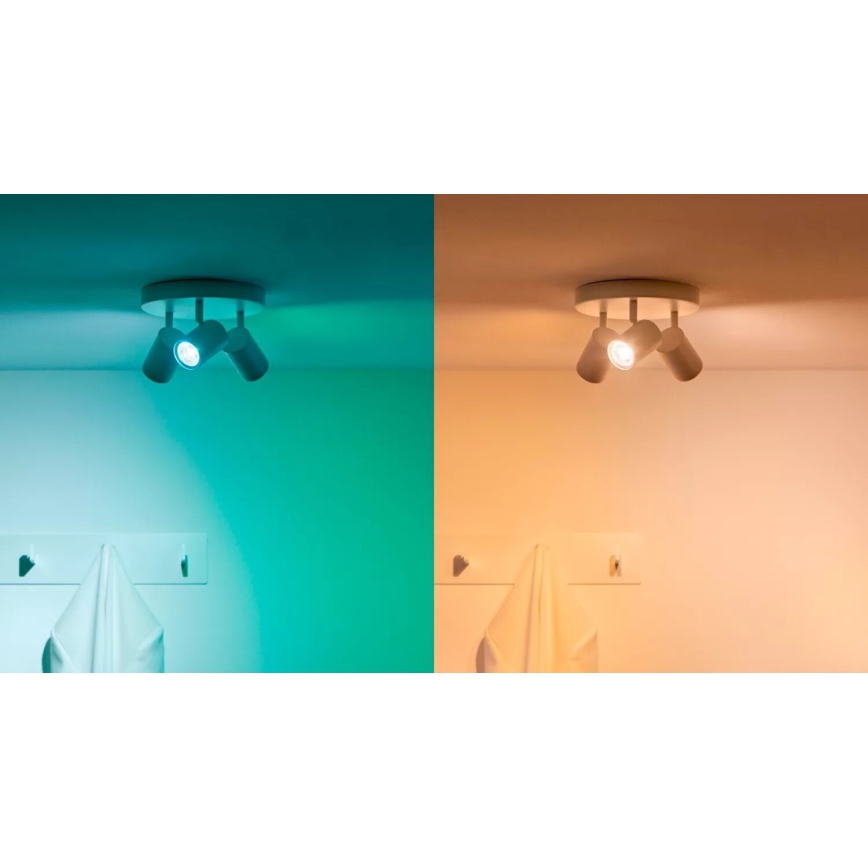 SADA 3x LED RGBW Stmívatelná žárovka PAR16 GU10/4,7W/230V 2200-6500K Wi-Fi - WiZ