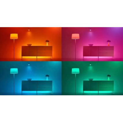 SADA 3x LED RGBW Stmívatelná žárovka PAR16 GU10/4,7W/230V 2200-6500K Wi-Fi - WiZ