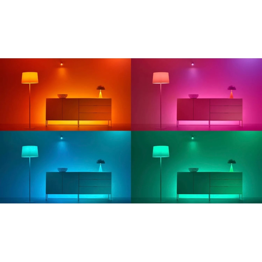 SADA 3x LED RGBW Stmívatelná žárovka PAR16 GU10/4,7W/230V 2200-6500K Wi-Fi - WiZ