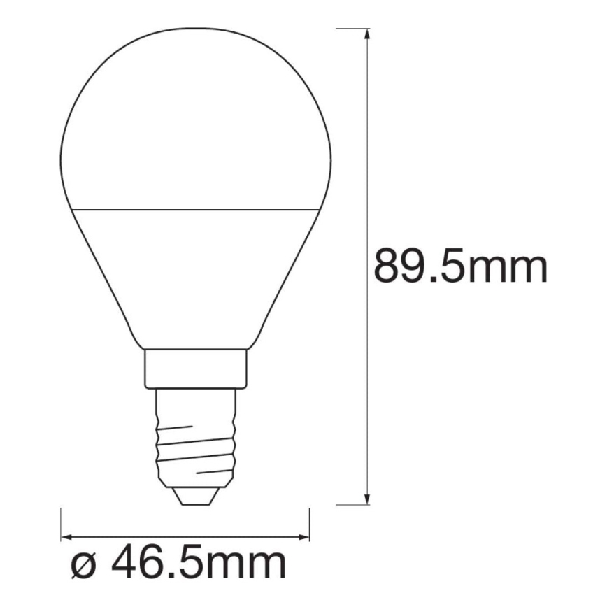 SADA 3x LED RGBW Stmívatelná žárovka SMART+ E14/5W/230V 2700K-6500K Wi-Fi - Ledvance