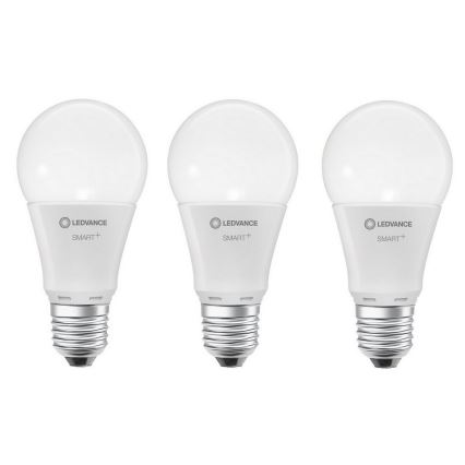 SADA 3x LED RGBW Stmívatelná žárovka SMART+ E27/9,5W/230V 2700K-6500K Wi-Fi - Ledvance