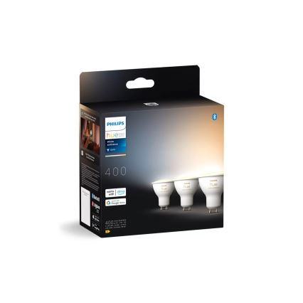 SADA 3x LED Stmívatelná žárovka Philips Hue WHITE AMBIANCE GU10/4,2W/230V 2200-6500K