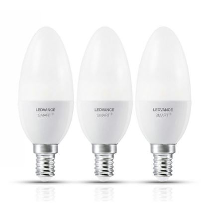 SADA 3x LED Stmívatelná žárovka SMART+ E14/5W/230V 2700K-6500K Wi-Fi - Ledvance