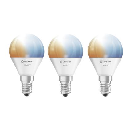 SADA 3x LED Stmívatelná žárovka SMART+ E14/5W/230V 2700K-6500K Wi-Fi - Ledvance