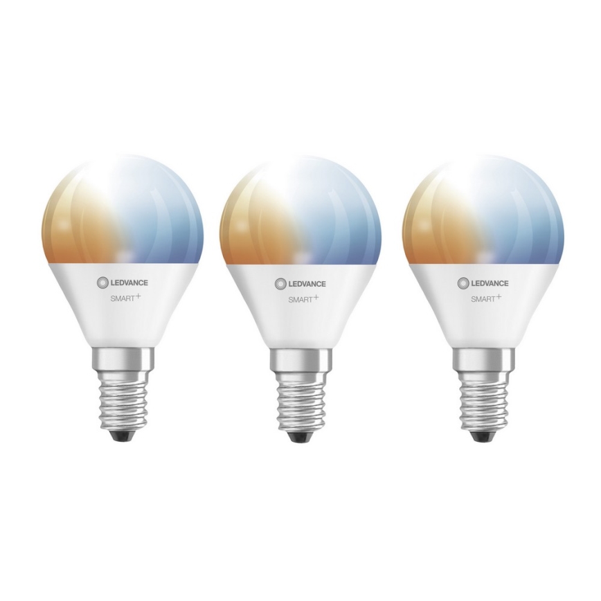 SADA 3x LED Stmívatelná žárovka SMART+ E14/5W/230V 2700K-6500K Wi-Fi - Ledvance