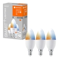 SADA 3x LED Stmívatelná žárovka SMART+ E14/5W/230V 2700K-6500K Wi-Fi - Ledvance