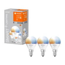 SADA 3x LED Stmívatelná žárovka SMART+ E14/5W/230V 2700K-6500K Wi-Fi - Ledvance