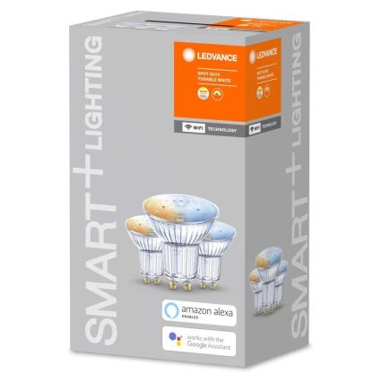 SADA 3x LED Stmívatelná žárovka SMART+ GU10/5W/230V 2700K-6500K Wi-Fi - Ledvance