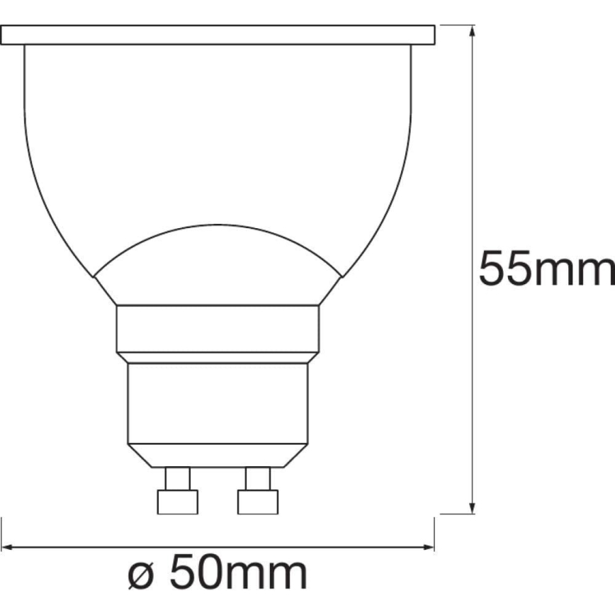 SADA 3x LED Stmívatelná žárovka SMART+ GU10/5W/230V 2700K-6500K Wi-Fi - Ledvance