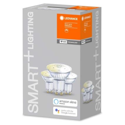 SADA 3x LED Stmívatelná žárovka SMART+ GU10/5W/230V 2700K Wi-Fi - Ledvance