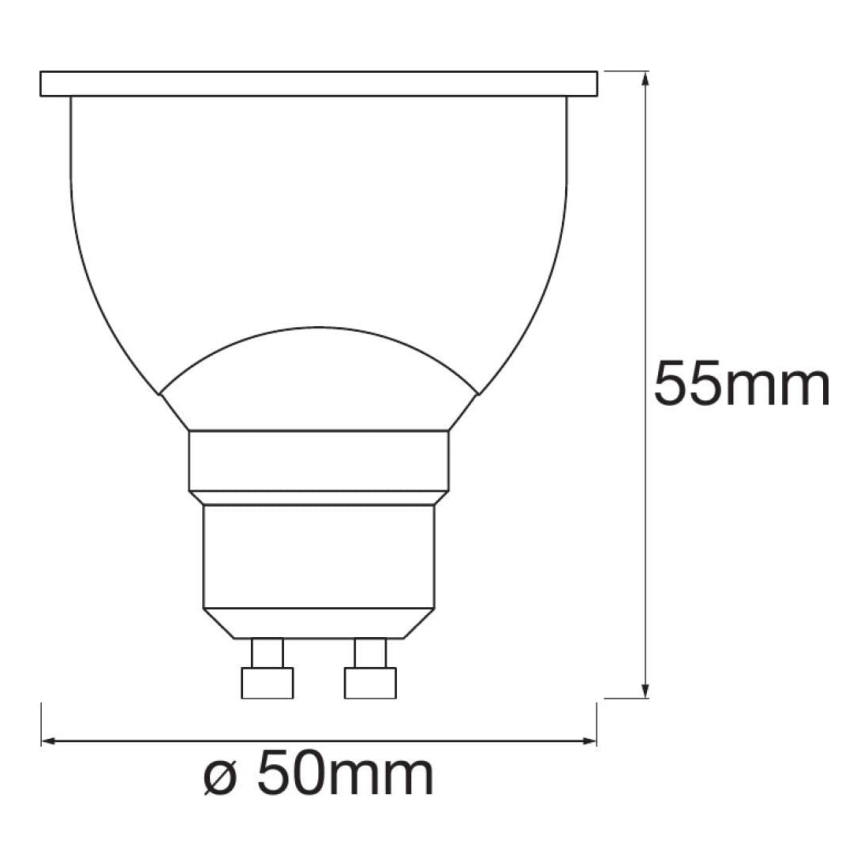 SADA 3x LED Stmívatelná žárovka SMART+ GU10/5W/230V 2700K Wi-Fi - Ledvance