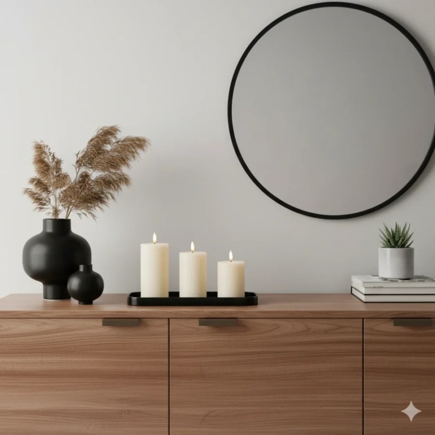 SADA 3x LED Svíčka BRILLO LED/3xAAA krémová + dálkové ovládání