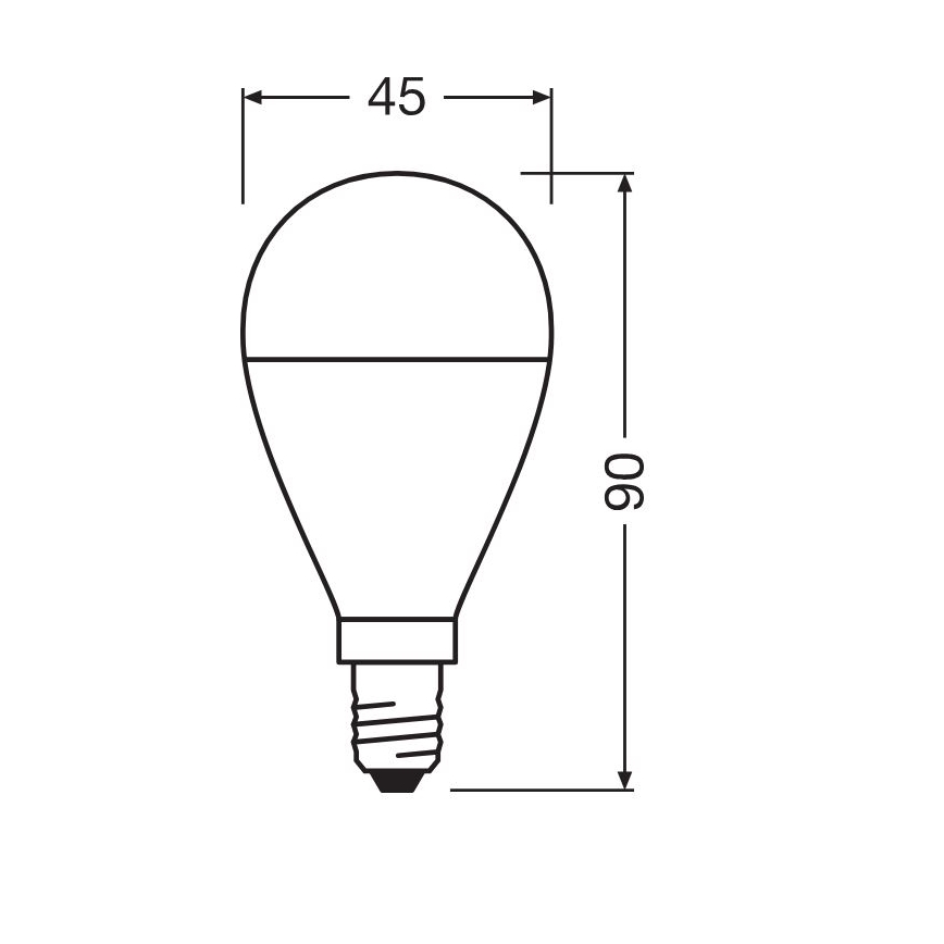 SADA 3x LED Žárovka P45 E14/7,5W/230V 3000K - Osram