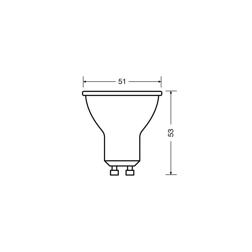 SADA 3x LED Žárovka PAR16 GU10/2,6W/230V 2700K - Osram