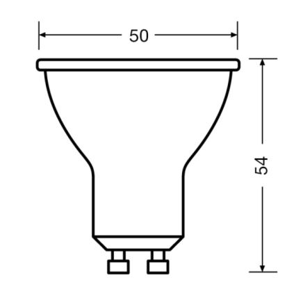 SADA 3x LED Žárovka PAR16 GU10/2,8W/230V 2700K 60° - Osram