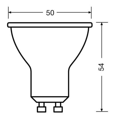 SADA 3x LED Žárovka PAR16 GU10/6,9W/230V 2700K 36° - Osram