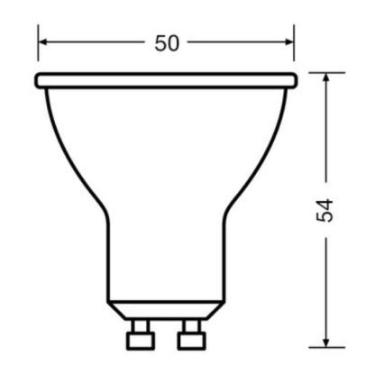 SADA 3x LED Žárovka PAR16 GU10/6,9W/230V 4000K - Osram