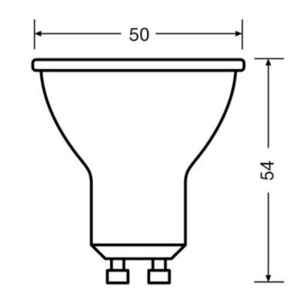 SADA 3x LED Žárovka PAR16 GU10/6,9W/230V 6500K - Osram