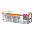 SADA 3x LED Žárovka PAR16 GU10/6,9W/230V 6500K - Osram