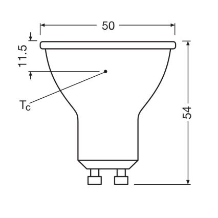SADA 3x LED Žárovka PAR16 GU10/6,9W/230V 6500K - Osram