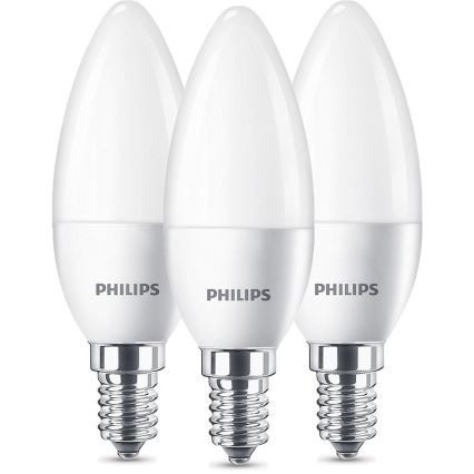 Sada 3x LED Žárovka Philips E14/5,5W/230V 2700K