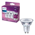 SADA 3x LED Žárovka Philips PAR16 GU10/4,6W/230V 4000K