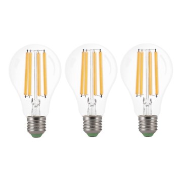 SADA 3x LED Žárovka VINTAGE A60 E27/9W/230V 3000K - Brilagi