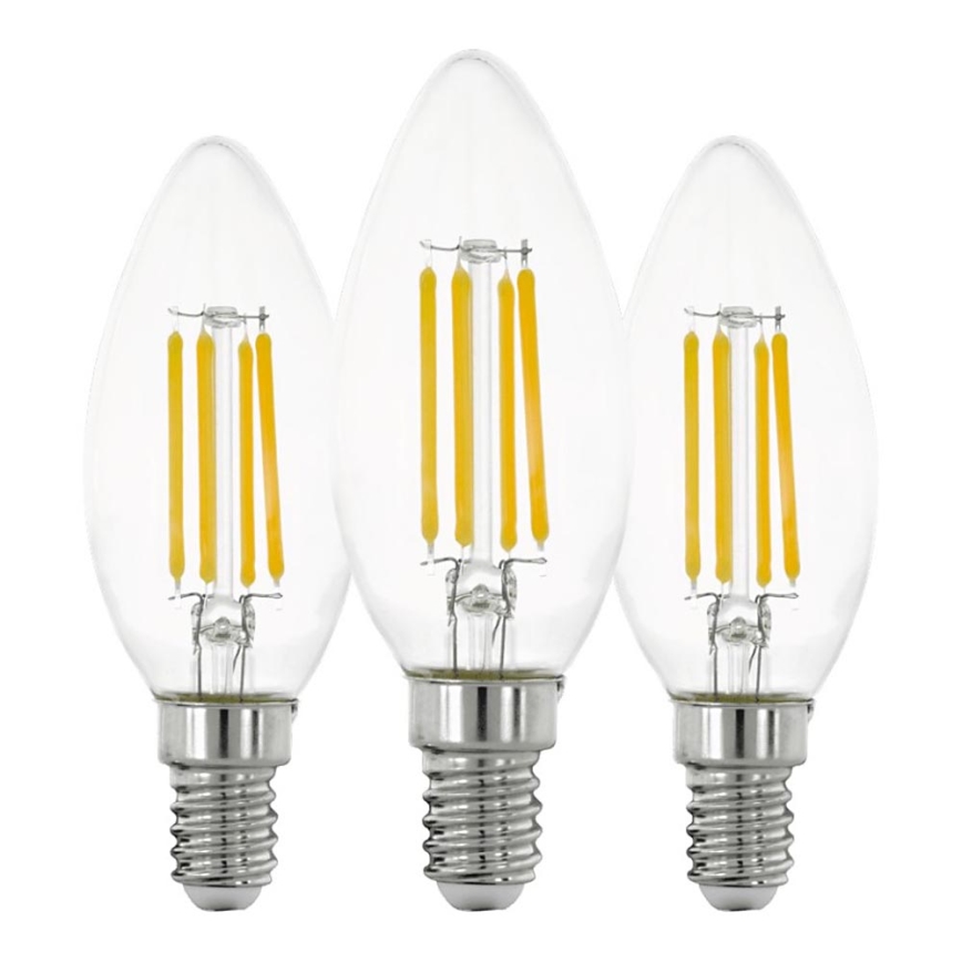 SADA 3x LED Žárovka VINTAGE C35 E14/7W/230V 2700K - Eglo 110304
