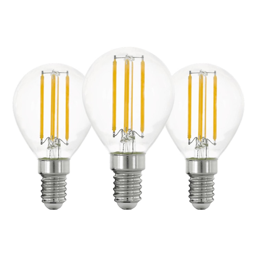 SADA 3x LED Žárovka VINTAGE P45 E14/7W/230V 2700K - Eglo 110303