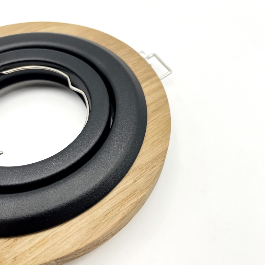 SADA 3x Podhledové svítidlo TOBBY 1xGU10/20W/230V pr. 11,5 cm dub/černá