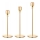 SADA 3x Svícen zlatá