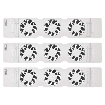 SADA 3x Ventilátor pod topení 5/230V bílá