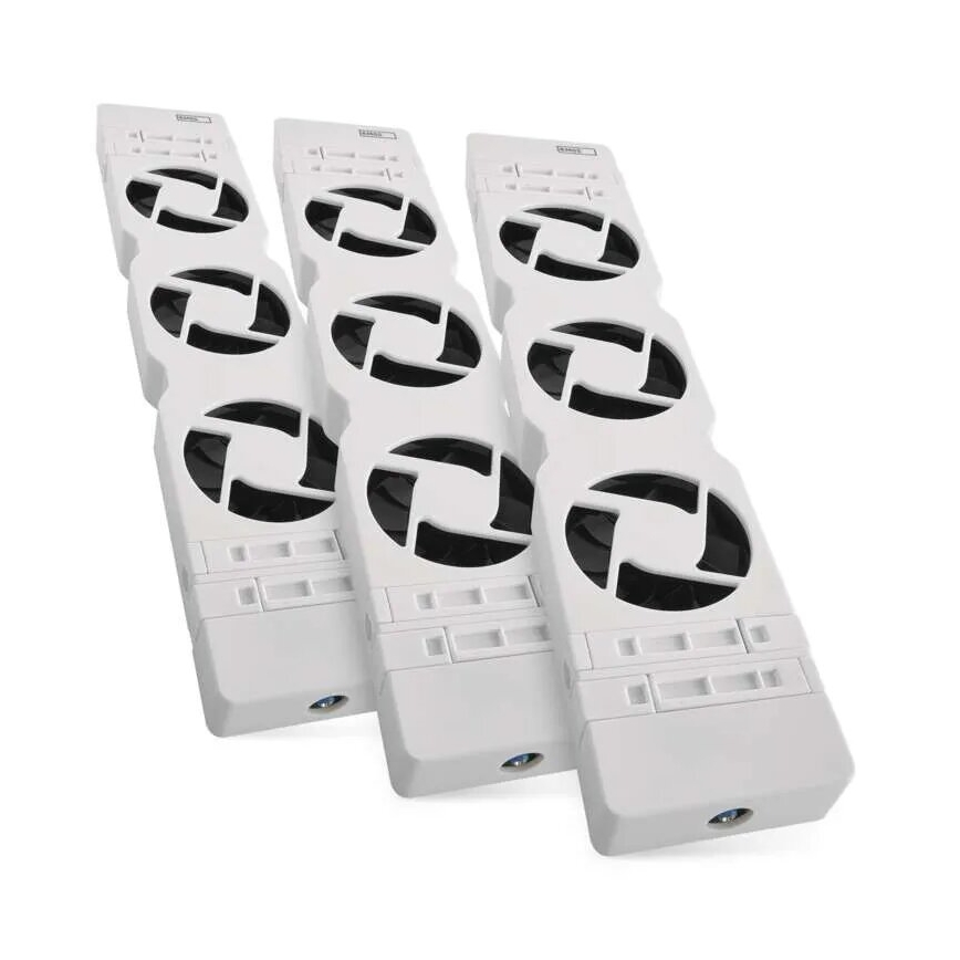 SADA 3x Ventilátor pod topení 5/230V bílá