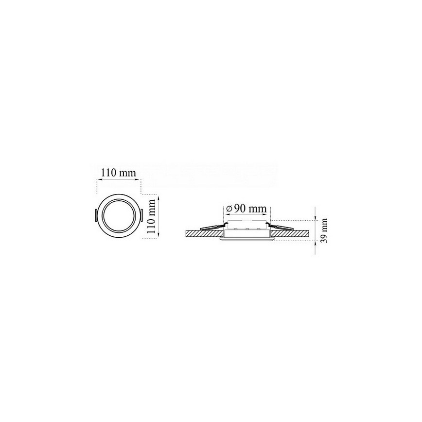 SADA 3xLED Koupelnové podhledové svítidlo MIRO LED/6W/230V IP44