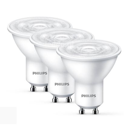 Sada 3xLED Žárovka Philips GU10/4,7W/230V 2700K