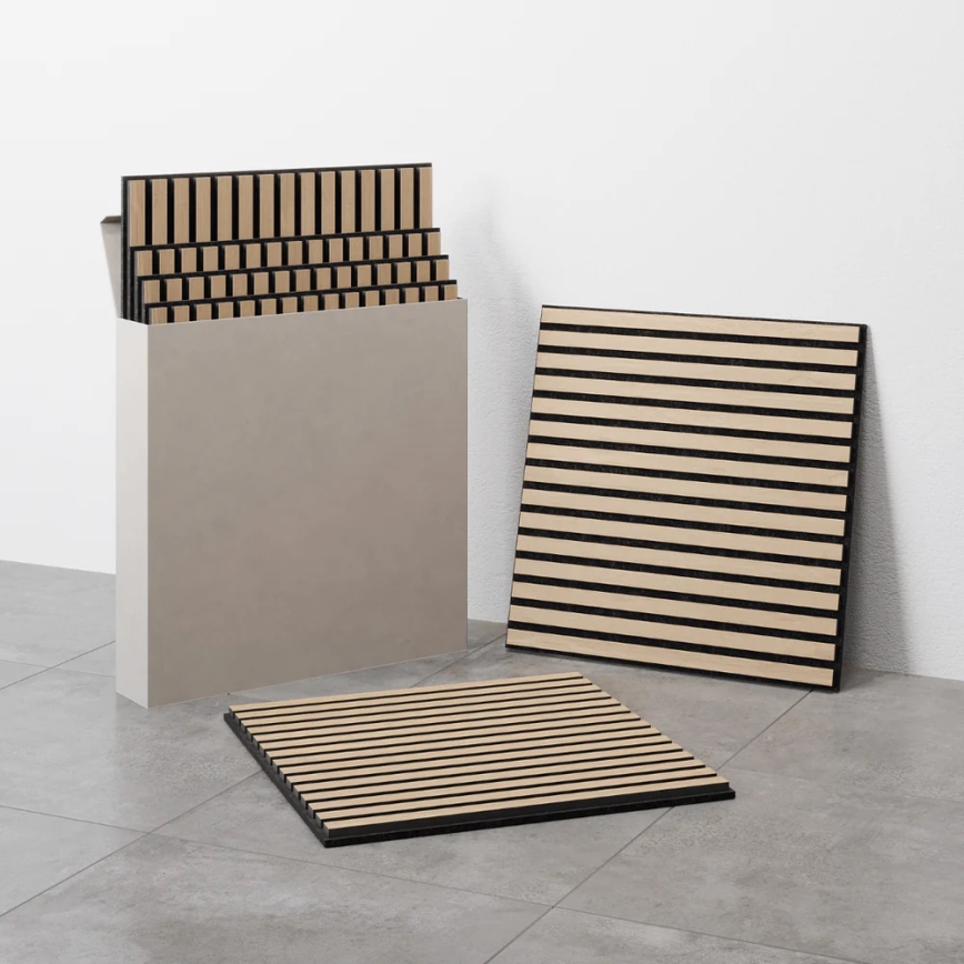 SADA 4x Akustický obkl panel DANVIKEN 60x60 cm dub