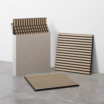 SADA 4x Akustický obkladový panel VASAVIK 60x60 cm přírodní dub