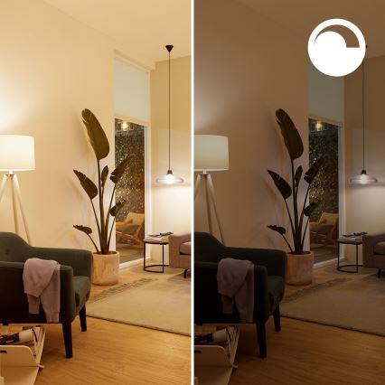 SADA 4x LED RGB Stmívatelná žárovka Philips SMART C37 E14/4,9W/230V 2200-6500K