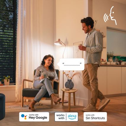 SADA 4x LED RGB Stmívatelná žárovka Philips SMART C37 E14/5W/230V 2200-6500K