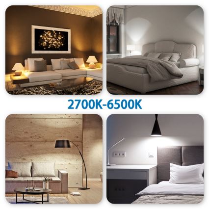 SADA 4x LED RGBW Žárovka Smart GU10/4,9W/230V 2700-6500K - Aigostar