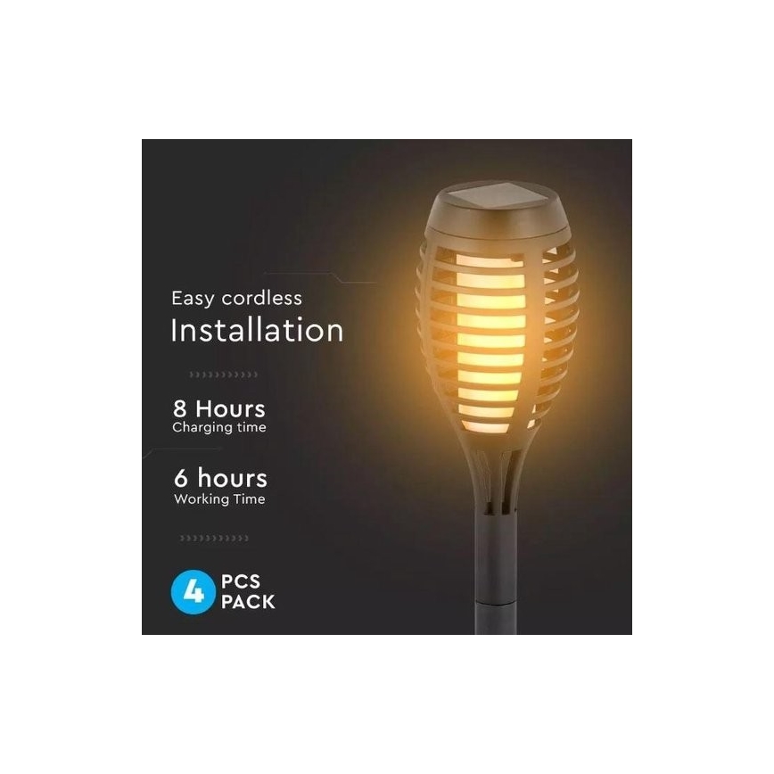 SADA 4x LED Solární lampa 4xLED/3,6V IP44