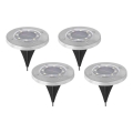 SADA 4x LED Solární lampa CLAVO LED/1xAAA 4000K IP44 300 mAh