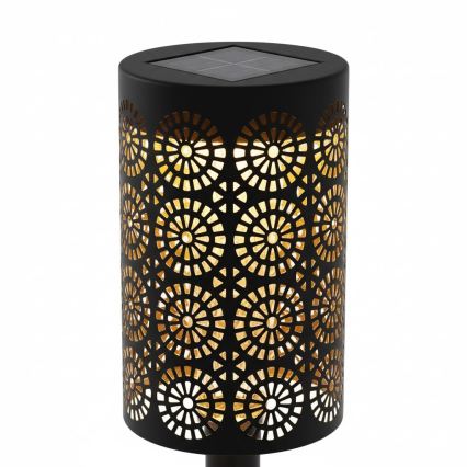 SADA 4x LED Solární lampa DECOR LED/1,2V 150 mAh 3000K 39 cm IP44 černá