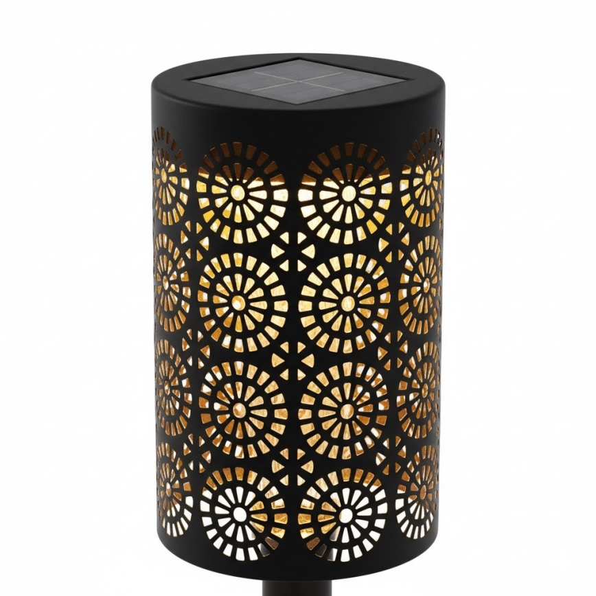 SADA 4x LED Solární lampa DECOR LED/1,2V 150 mAh 3000K 39 cm IP44 černá